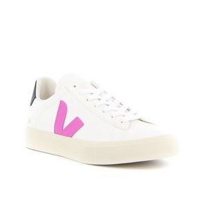 Vega Campo Campo Tricolor Leather Low-Top Sneakers Dark Pink & Black Size 8